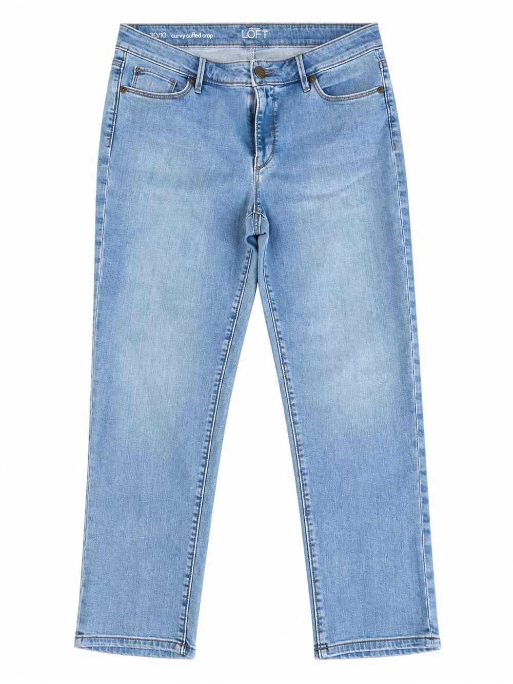 LOFT Curvy Cuffed Crop Jeans – Size 30/10